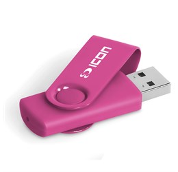 Axis Gyro Flash Drive - 8GB - Pink