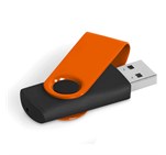 Axis Gyro Black Flash Drive - 4GB Orange
