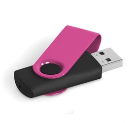 Axis Gyro Black Flash Drive - 4GB - Pink