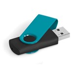 Axis Gyro Black Flash Drive - 4GB Turquoise
