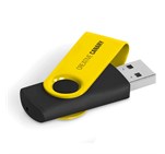 Axis Gyro Black Flash Drive - 4GB Yellow