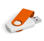 Axis Gyro White Flash Drive - 4GB Orange