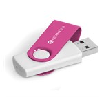 Axis Gyro White Flash Drive - 4GB Pink