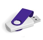 Axis Gyro White Flash Drive - 4GB Purple