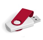 Axis Gyro White Flash Drive - 4GB Red
