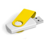 Axis Gyro White Flash Drive - 4GB Yellow