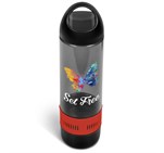 Bandit Plastic Water Bottle & Bluetooth Speaker - 500ml Red