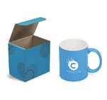 Omega Mug in Bianca Custom Gift Box Cyan