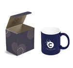 Omega Mug in Bianca Custom Gift Box Navy