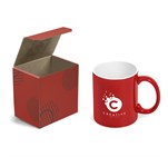 Omega Mug in Bianca Custom Gift Box Red