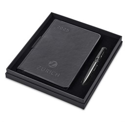 Alex Varga Egality 2025 A5 Diary & Pen Set - Black