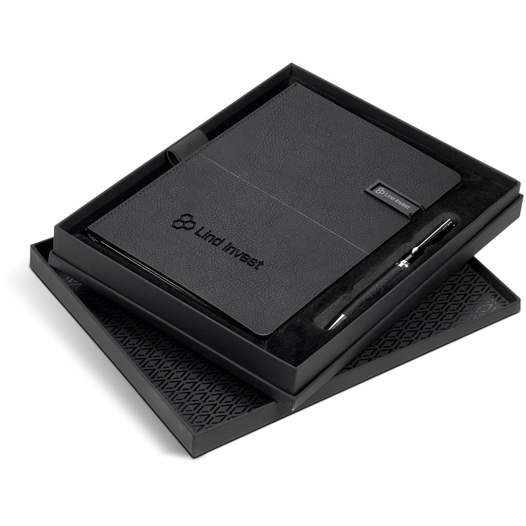 Alex Varga Corinthia USB Notebook & Pen Set – 32GB
