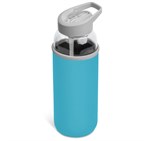 Kooshty Sipper Neo Glass Water Bottle – 850ml Cyan