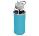 Kooshty Sipper Neo Glass Water Bottle – 850ml Cyan