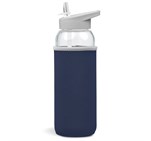 Kooshty Sipper Neo Glass Water Bottle – 850ml Navy