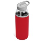 Kooshty Sipper Neo Glass Water Bottle – 850ml Red
