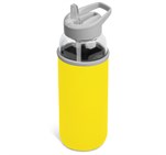 Kooshty Sipper Neo Glass Water Bottle – 850ml Yellow