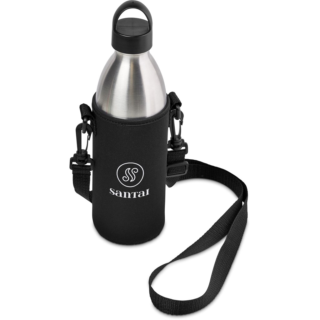 Kooshty Hands-Free Vacuum Water Bottle – 850ml – Black