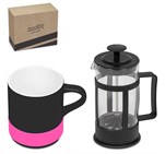 Kooshty Mixalot Black Koffee Set Pink