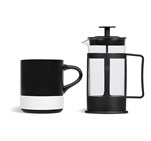 Kooshty Mixalot Black Koffee Set Solid White