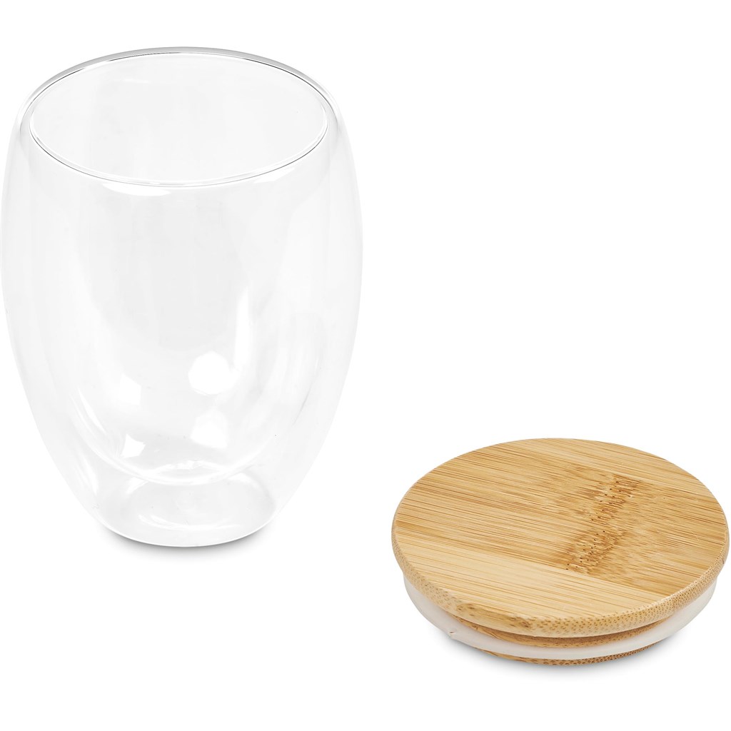 Okiyo Moco Double-Wall Glass Cup Duo Set