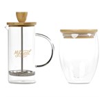 Okiyo Aibo Glass & Bamboo Coffee Set GF-OK-1142-B_GF-OK-1142-B-01