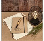Okiyo Noto Cork & Bamboo Notebook & Pen Set GF-OK-898-B_GF-OK-898-B-LIFESTYLE-02