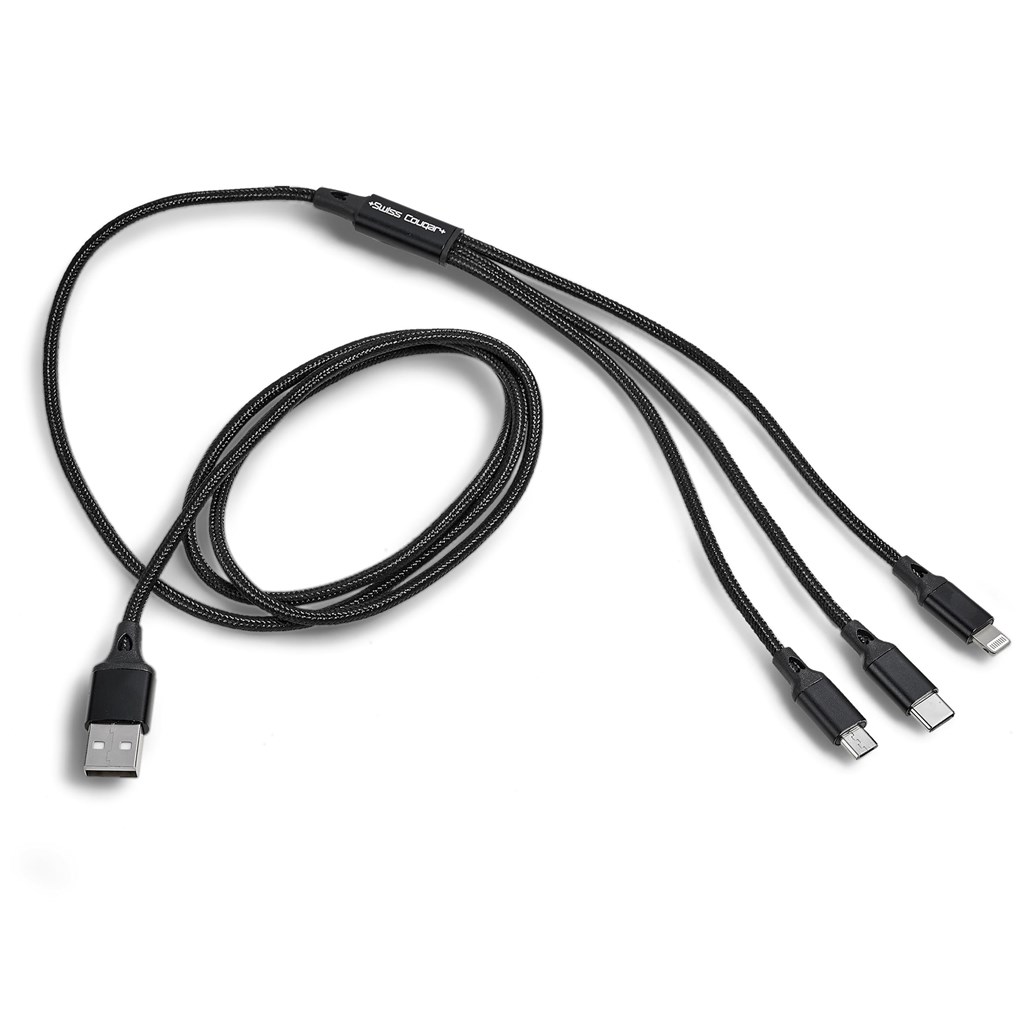 Swiss Cougar Helsinki 3-in-1 Charging Cable Set