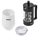 Serendipio Madison Coffee Set Solid White