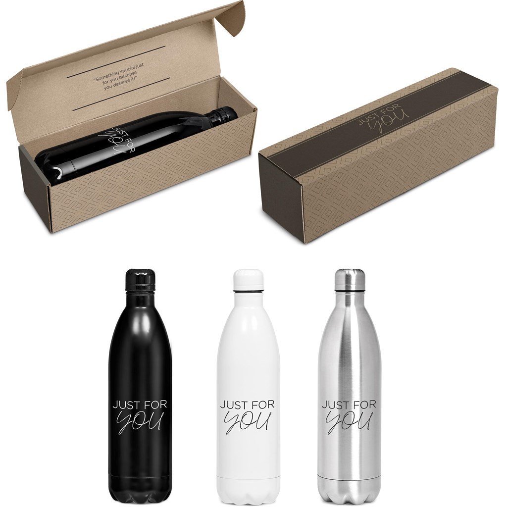 Atlantis Bottle in Bianca Custom Gift Box