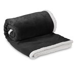 US Basic Mckinley Sherpa Fleece Blanket Black