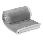 US Basic Mckinley Sherpa Fleece Blanket Grey