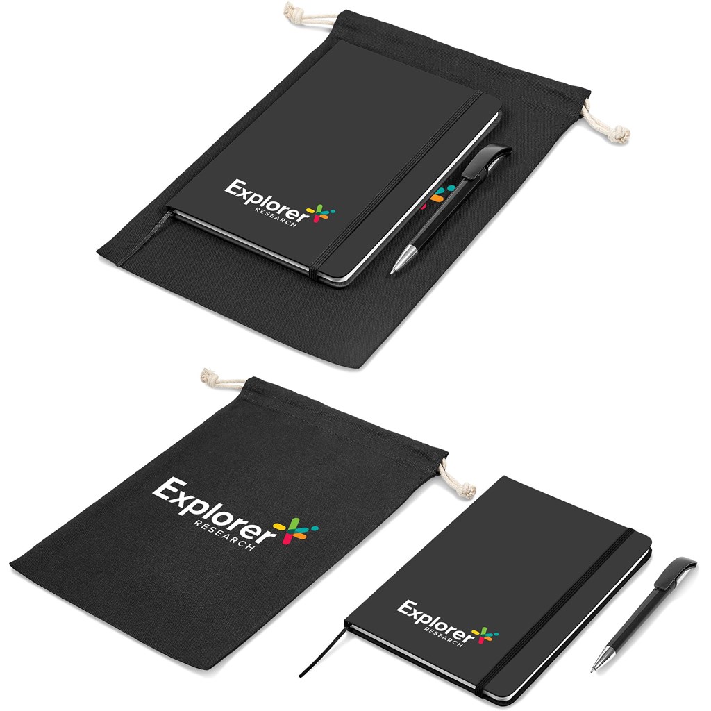 Emory Notebook & Pen Set - Black