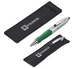 Altitude Turbo Tide Ball Pen in Felt Pouch Green