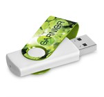 Altitude Axis Gyro White Flash Drive - 8GB Lime