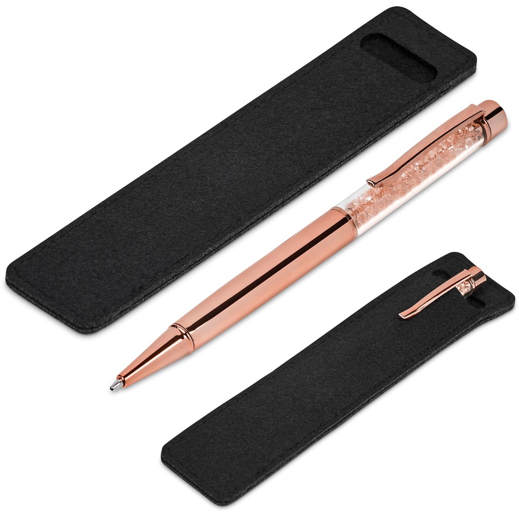 Hailey Ball Pen In Felt Pouch | GP-AM-7-B | Amrod Botswana