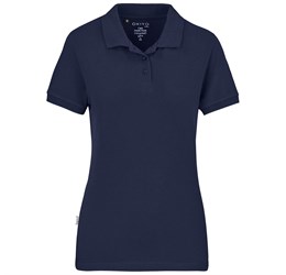 promo: Ladies Okiyo Recycled Golf Shirt (Navy)!