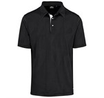 Mens Motif Golf Shirt Black
