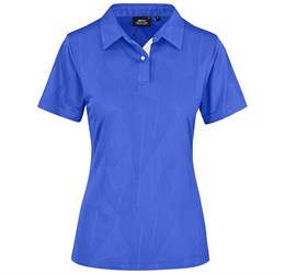 promo: Ladies Motif Golf Shirt (Royal Blue)!