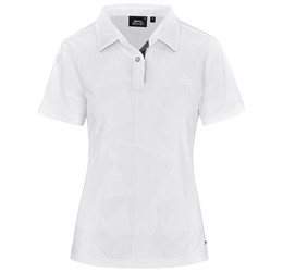 promo: Ladies Motif Golf Shirt (White)!