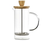 Okiyo Osu Glass & Bamboo Coffee Plunger - 350ml HL-OK-117-B_HL-OK-117-B-01-NO-LOGO