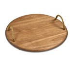 Okiyo Homegrown Medium Round Hardwood Food Platter HL-OK-128-B_HL-OK-128-B-NO-LOGO