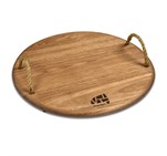 Okiyo Homegrown Medium Round Hardwood Food Platter