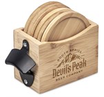 Okiyo Kanpai Bamboo Coaster & Bottle Opener Set HL-OK-141-B_HL-OK-141-B-06