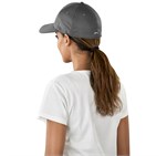 Ace 6 Panel Fitted Cap - White HS-SL-54-C_HS-SL-54-C-GY-MOBK-01-NO-LOGO