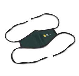 Alto Adults Tie-Back Face Mask - Dark Green