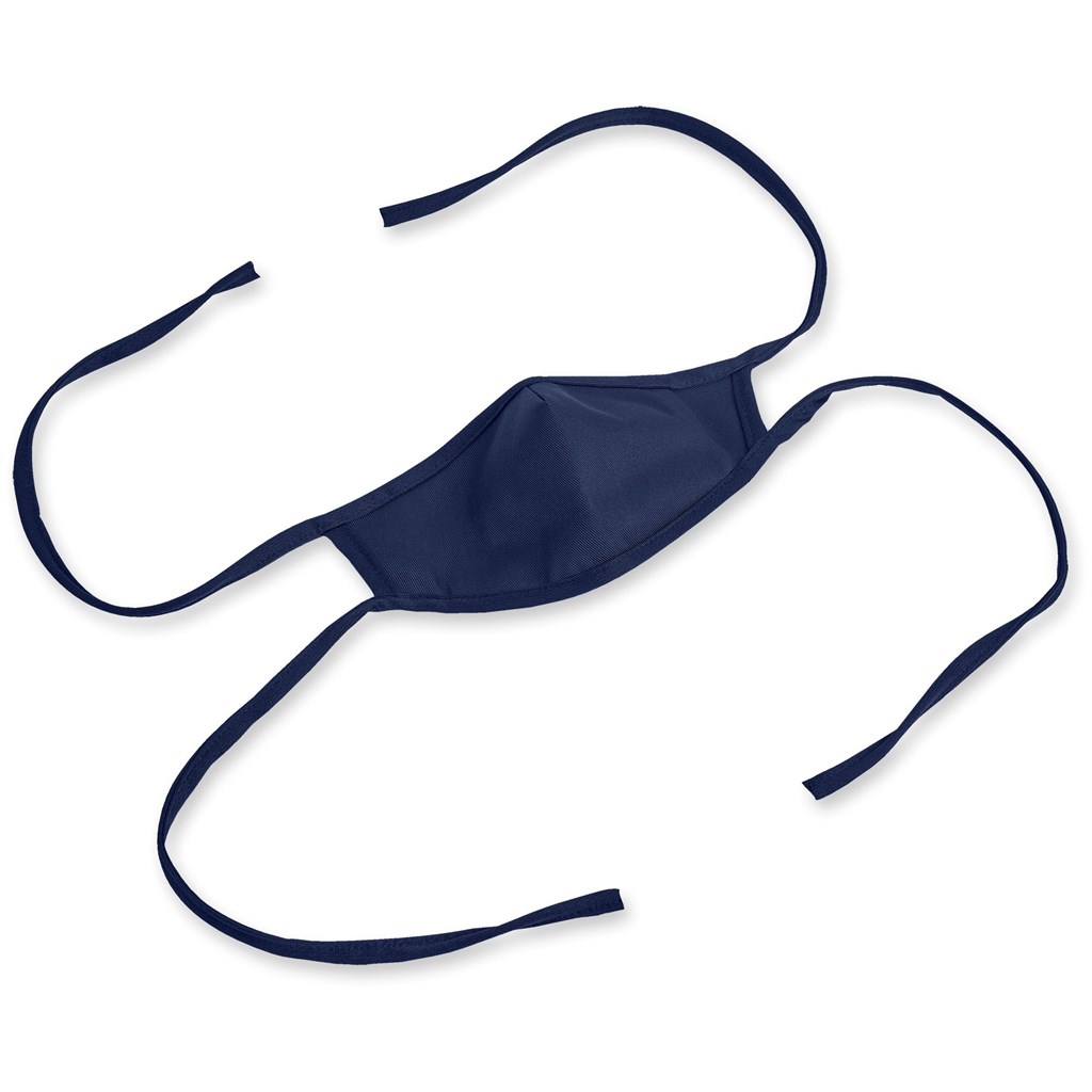 Alto Kids Double Layer Tie-Back Face Mask - Navy