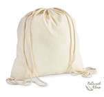 Altitude Eco-Cotton Drawstring Bag Natural