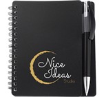 Altitude Plasma A6 Spiral Notebook & Pen Black