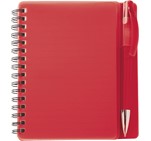 Altitude Plasma A6 Spiral Notebook & Pen Red
